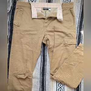 Betabrand Men's Khaki Cargo Pants